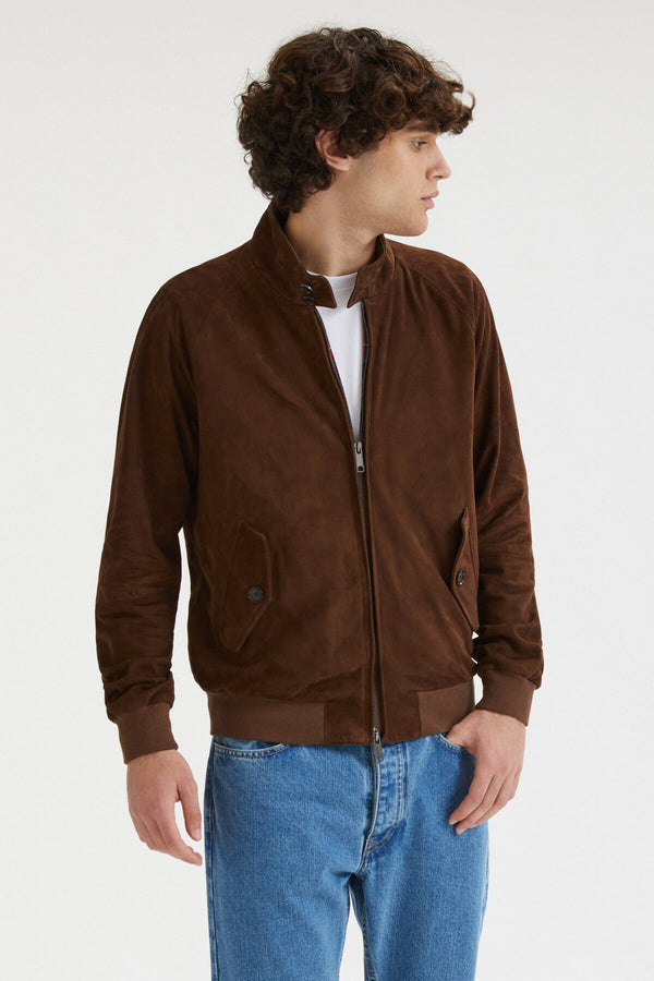 Veste G9 Harrington Premium en daim