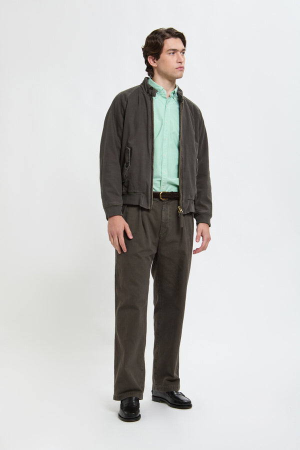 Gefütterte G9-Jacke aus stückgefärbtem Canvas