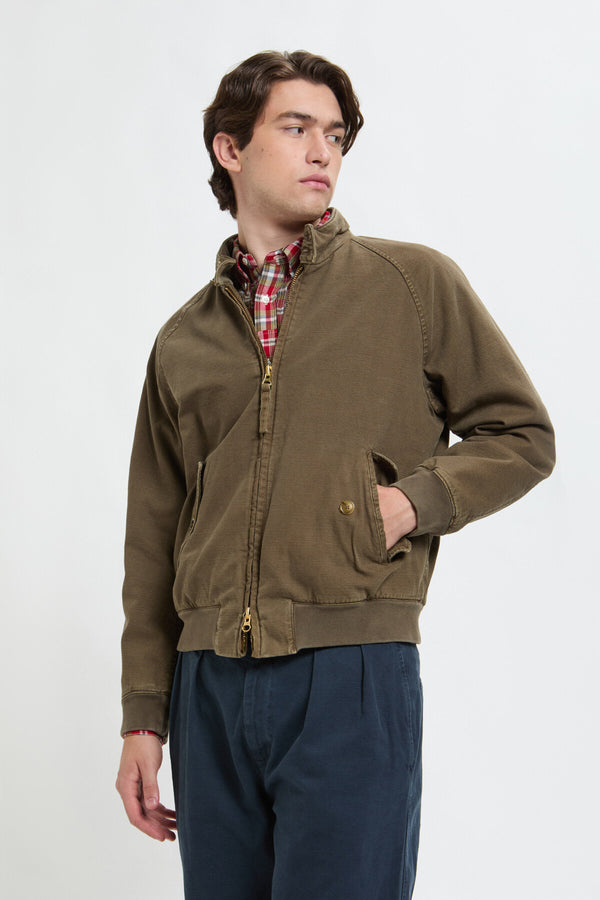 Gefütterte G9-Jacke aus stückgefärbtem Canvas