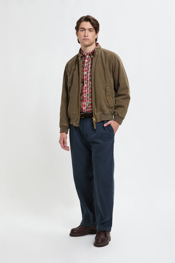 Gefütterte G9-Jacke aus stückgefärbtem Canvas