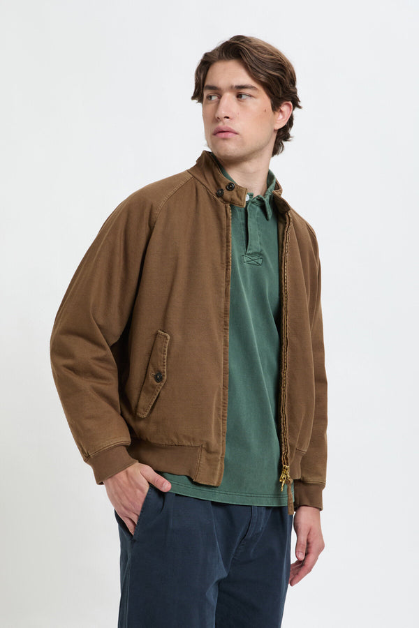 Gefütterte G9-Jacke aus stückgefärbtem Canvas