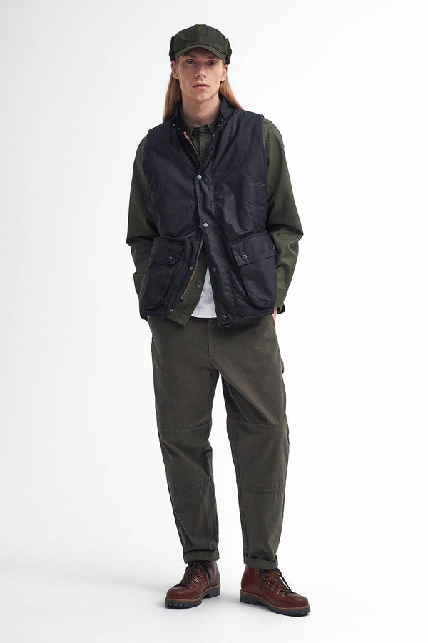 Gilet cerato oversize Barbour x Baracuta