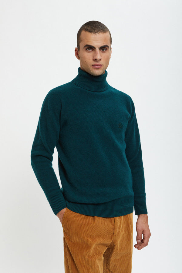 Maglione a collo alto in cashmere