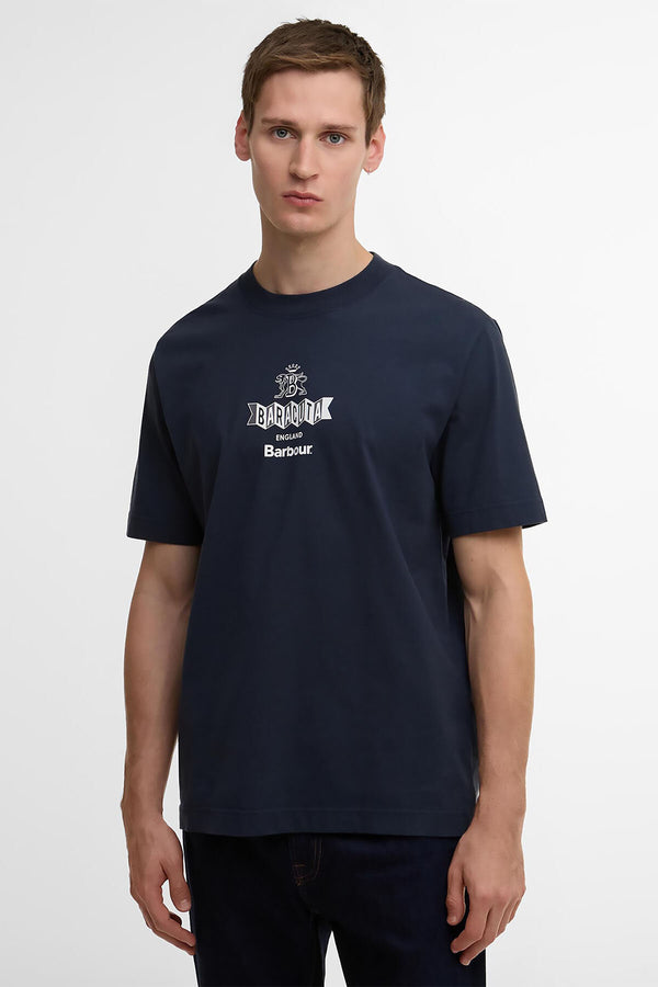 T-shirt oversize Vinyl Barbour x Baracuta