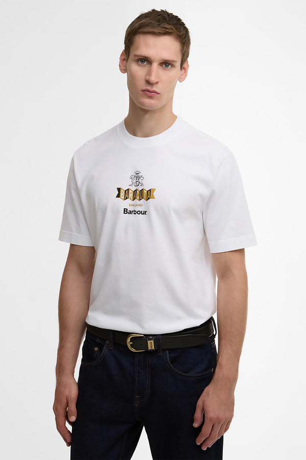 T-shirt oversize Vinyl Barbour x Baracuta